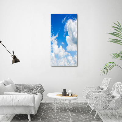 Bild auf Acrylglas vertikal Wolken am Himmel