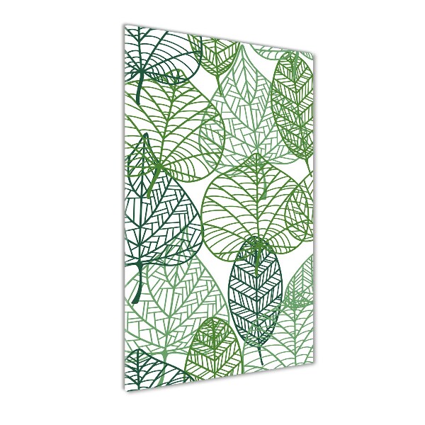 Bild auf Acrylglas vertikal Blätter