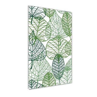 Bild auf Acrylglas vertikal Blätter