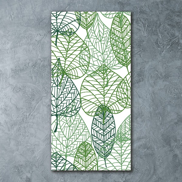 Bild auf Acrylglas vertikal Blätter