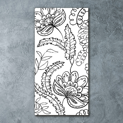 Modernes Acrylbild vertikal Zentangle-Hintergrund