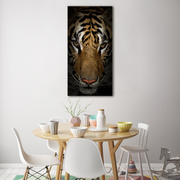 Bild auf Acrylglas vertikal Tiger