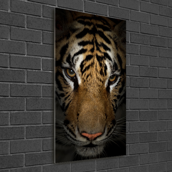 Bild auf Acrylglas vertikal Tiger
