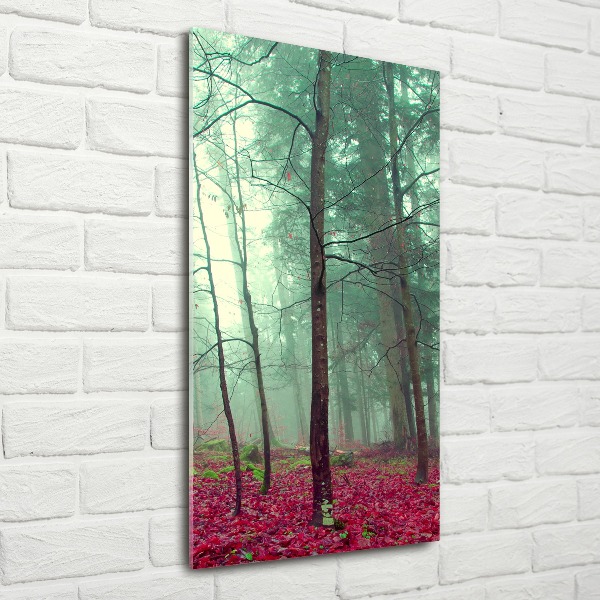 Bild auf Acrylglas vertikal Wald im Herbst