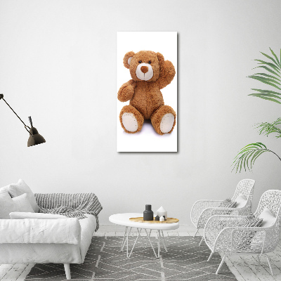 Acrylbild vertikal Teddybär