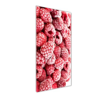 Modernes Acrylbild vertikal Himbeeren