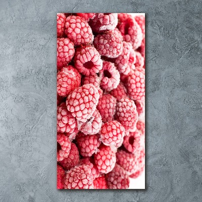 Modernes Acrylbild vertikal Himbeeren