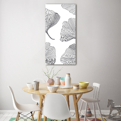 Bild auf Acrylglas vertikal Ginkgo