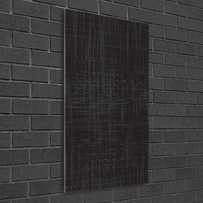 Acrylbild vertikal Leinenstruktur