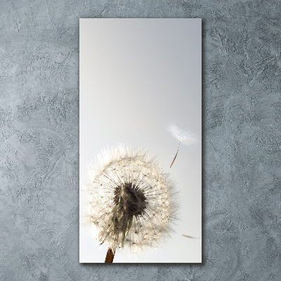 Modernes Acrylbild vertikal Löwenzahn