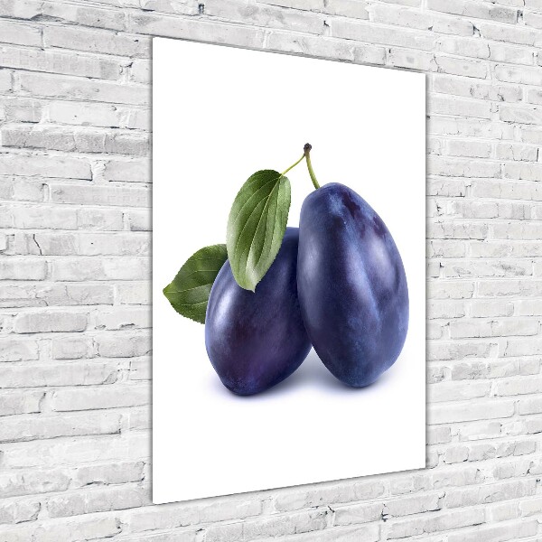 Acrylbild vertikal Pflaumen