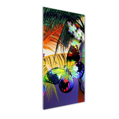 Plexiglasbilder vertikal Bunte Blumen