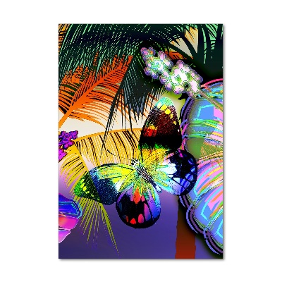 Plexiglasbilder vertikal Bunte Blumen