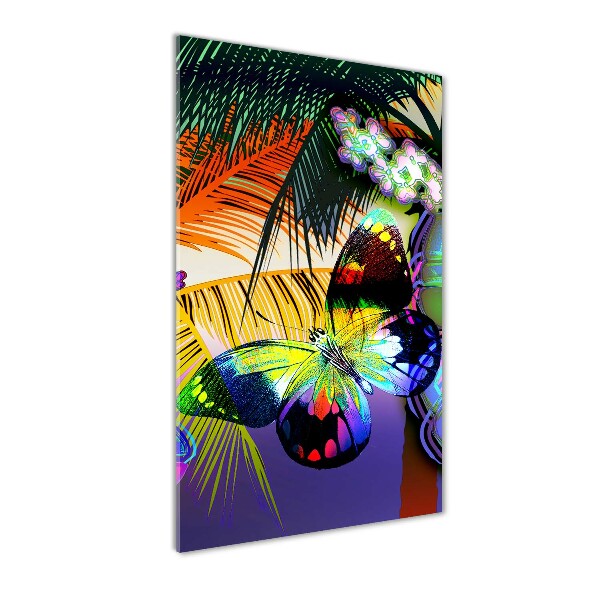 Plexiglasbilder vertikal Bunte Blumen