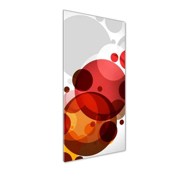 Modernes Acrylbild vertikal Kreisabstraktion