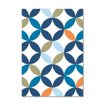 Acrylbild vertikal Geometrischer Hintergrund