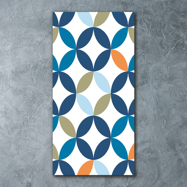 Acrylbild vertikal Geometrischer Hintergrund