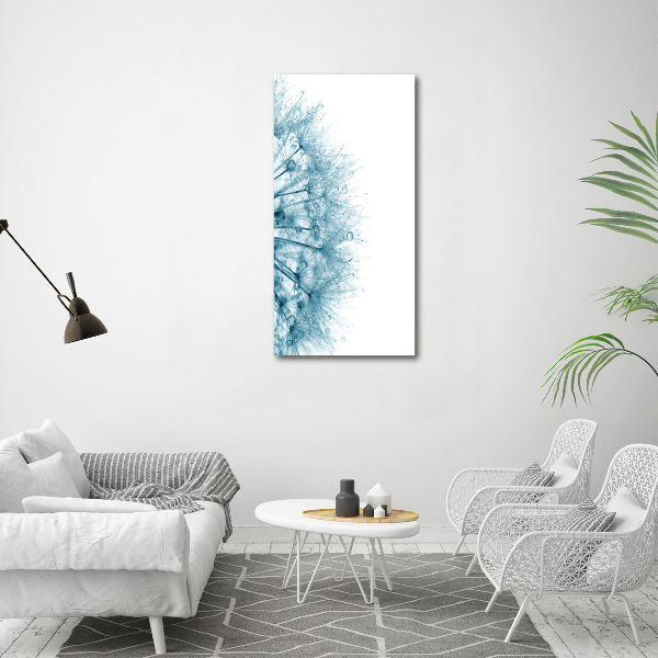 Bild auf Acrylglas vertikal Löwenzahnsamen