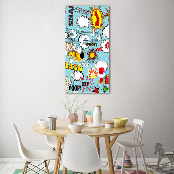 Acrylbild vertikal Comics