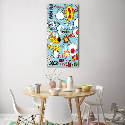 Acrylbild vertikal Comics