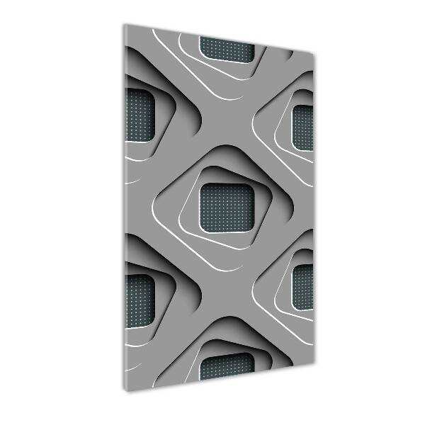 Plexiglasbilder vertikal 3D-Abstraktion