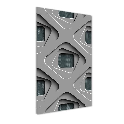 Plexiglasbilder vertikal 3D-Abstraktion