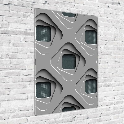 Plexiglasbilder vertikal 3D-Abstraktion