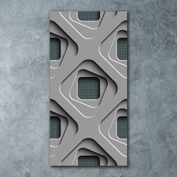 Plexiglasbilder vertikal 3D-Abstraktion
