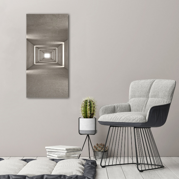 Plexiglasbilder vertikal Betontunnel