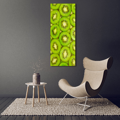 Modernes Acrylbild vertikal Kiwi