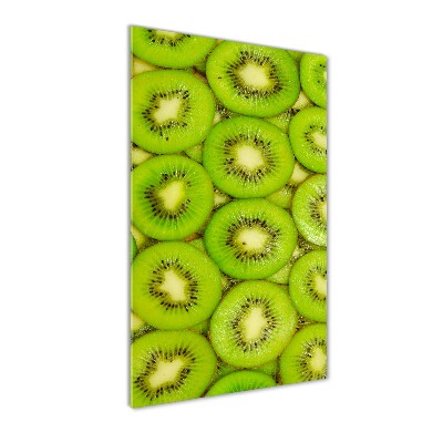 Modernes Acrylbild vertikal Kiwi