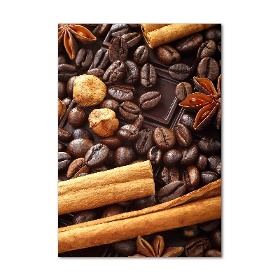 Bild auf Acrylglas vertikal Dunkle Schokolade