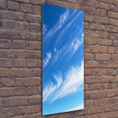 Bild auf Acrylglas vertikal Wolken am Himmel