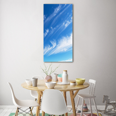 Bild auf Acrylglas vertikal Wolken am Himmel