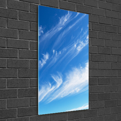 Bild auf Acrylglas vertikal Wolken am Himmel
