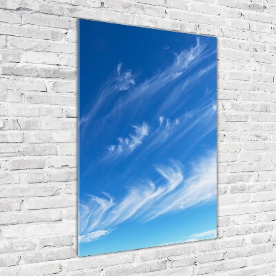 Bild auf Acrylglas vertikal Wolken am Himmel
