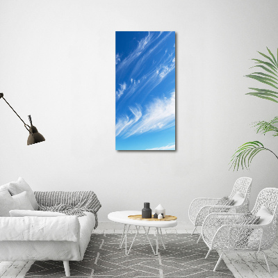 Bild auf Acrylglas vertikal Wolken am Himmel