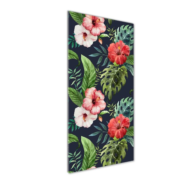 Bild auf Acrylglas vertikal Hawaiianisches Muster