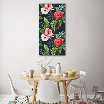 Bild auf Acrylglas vertikal Hawaiianisches Muster