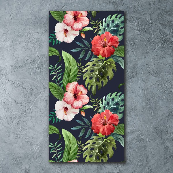 Bild auf Acrylglas vertikal Hawaiianisches Muster
