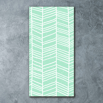 Bild auf Acrylglas vertikal Fischgrätmuster