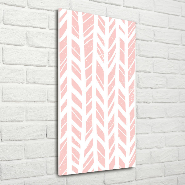 Plexiglasbilder vertikal Fischgrätmuster