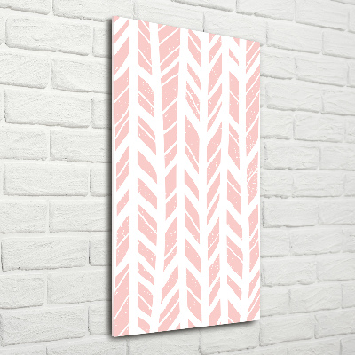 Plexiglasbilder vertikal Fischgrätmuster