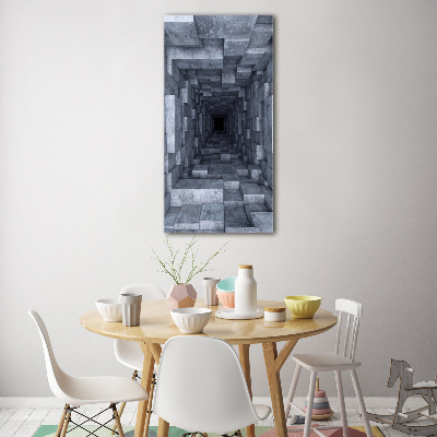 Bild auf Acrylglas vertikal Tunnel
