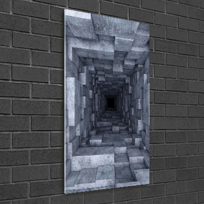 Bild auf Acrylglas vertikal Tunnel