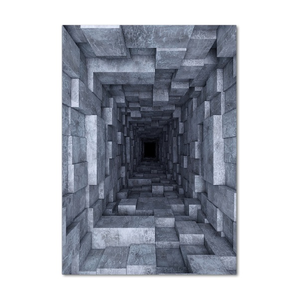 Bild auf Acrylglas vertikal Tunnel