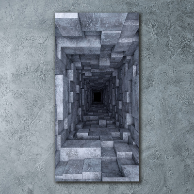 Bild auf Acrylglas vertikal Tunnel