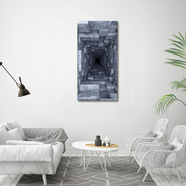 Bild auf Acrylglas vertikal Tunnel
