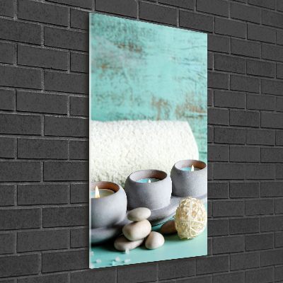 Bild auf Acrylglas vertikal Kerzen