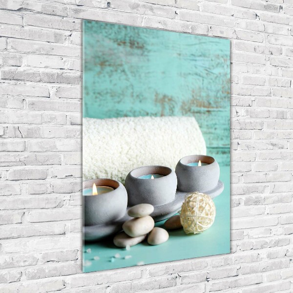 Bild auf Acrylglas vertikal Kerzen